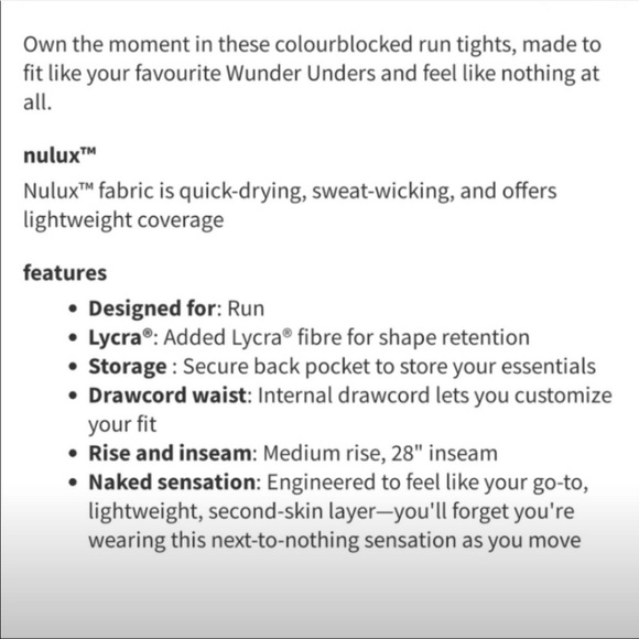 Lululemon Speed Wunder Pant Half Moon/Light Chrome - Picture 3 of 8